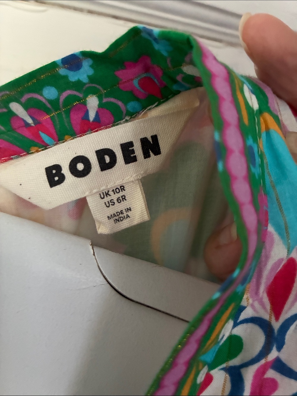 Boden Cotton Tie Maxi Dress - Picture 5 of 7